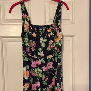 Old Navy Black Floral Dress - worn once